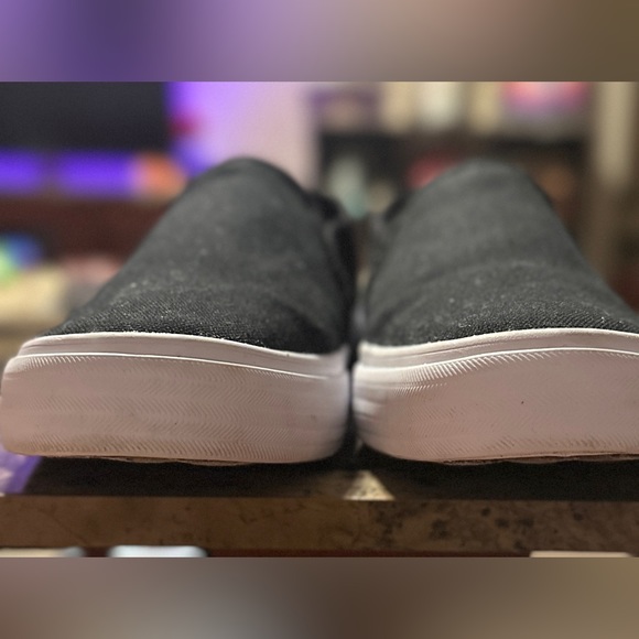 ✨ Like New Women’s Double Decker Keds Canvas Slip On Sneaker Black Size 11W ✨ - Picture 2 of 10